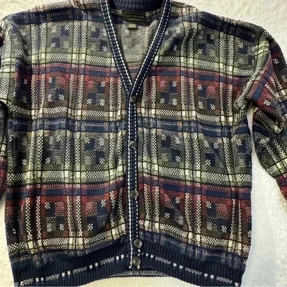 Like New Vintage Croft & Barrow Men’s Button Sweater Size L. - Picture 5 of 5